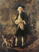 Thomas Gainsborough Man in a Wood with a Dog USA oil painting artist